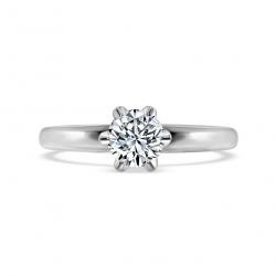 Diamantový zásnubný prsteň Olivia, biele zlato