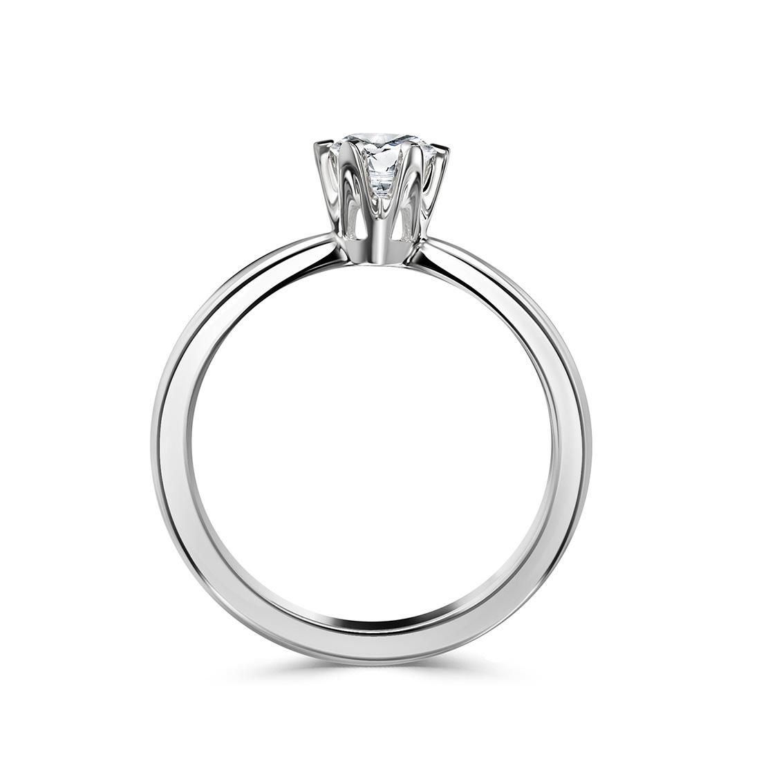 Diamantový zásnubný prsteň Olivia, biele zlato