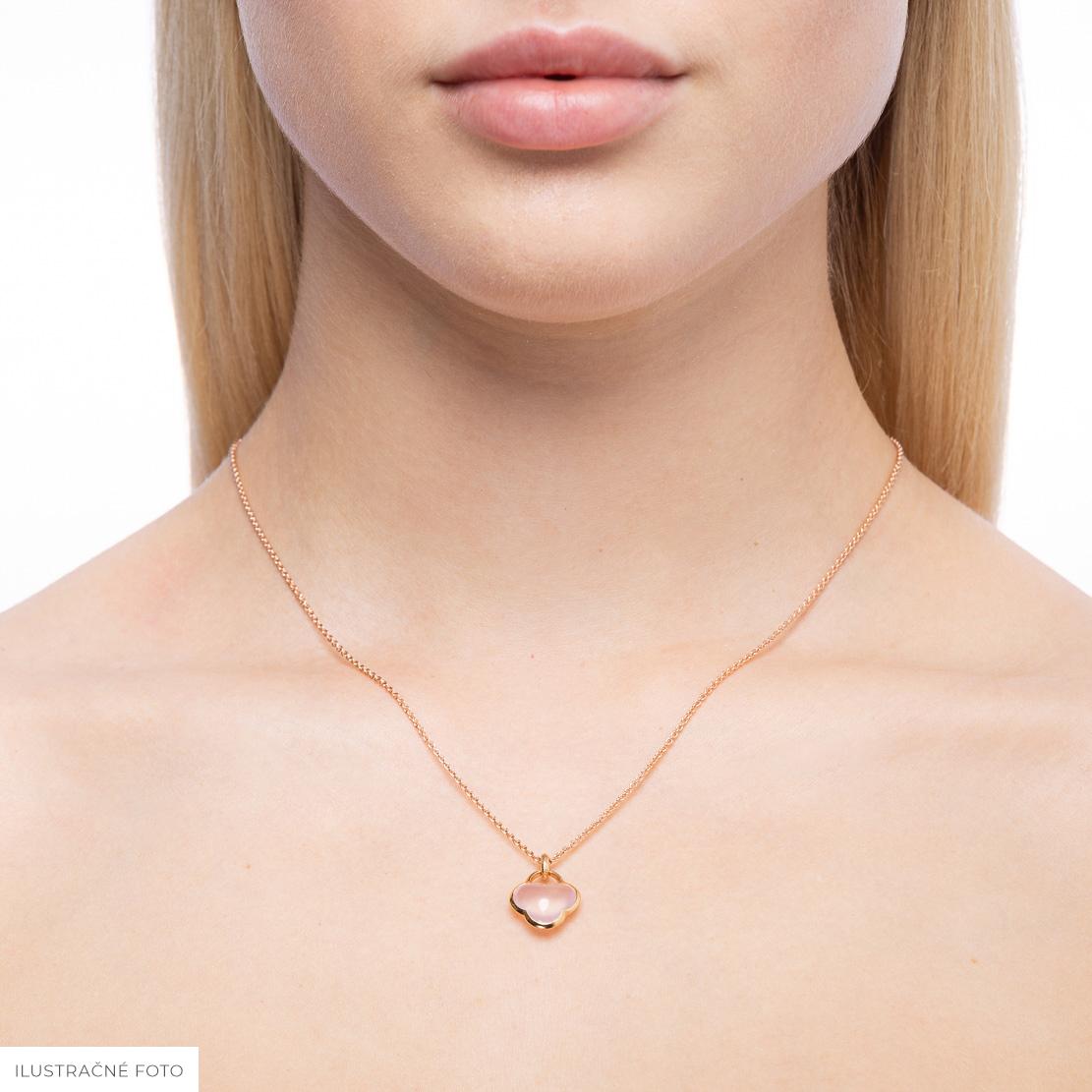 Drahokamový prívesok Plump, ružové zlato