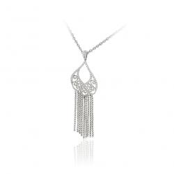 Diamantový prívesok Stellar, biele zlato