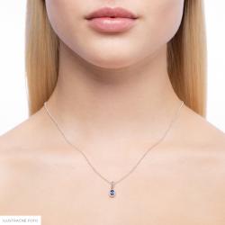 Rubínový prívesok Atlantis, biele zlato