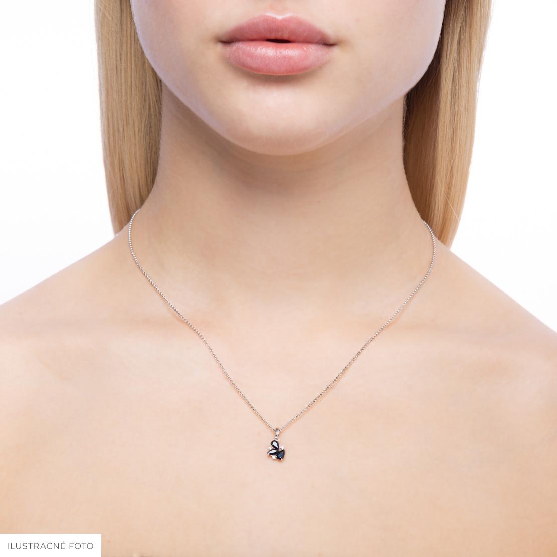 Smaragdový prívesok Alais, ružové zlato