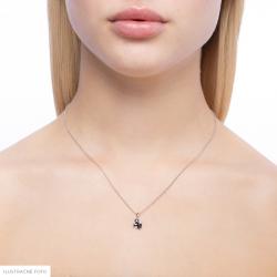 Smaragdový prívesok Alais, ružové zlato