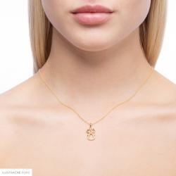 Zafírový prívesok Cascais, biele zlato, anjelik