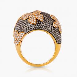 Diamantový prsteň Butterfly, ružové zlato