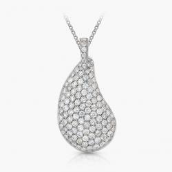 Diamantový prívesok Mambo, biele zlato