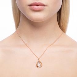 Diamantový prívesok Saragossa, ružové zlato, biele zlato