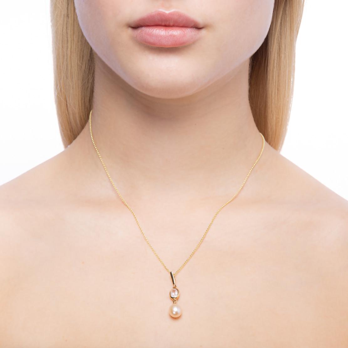 Drahokamový prívesok Hermi, žlté zlato