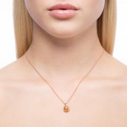 Drahokamový prívesok Flourish, ružové zlato, srdce