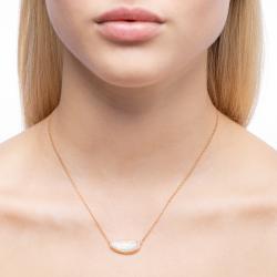 Opálový náhrdelník Beating Heart, ružové zlato