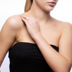 Diamantový zásnubný prsteň Edith, ružové zlato