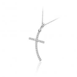 Diamantový prívesok Saint, biele zlato