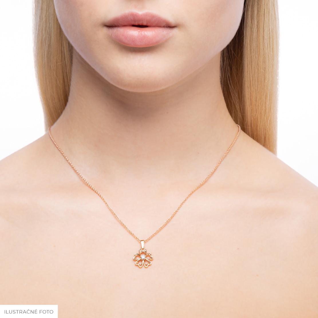 Diamantový prívesok Purity, žlté zlato