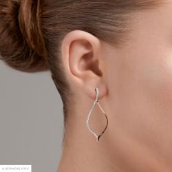 Diamantové náušnice Astral, žlté zlato