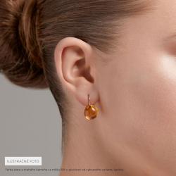 Tyrkysové náušnice Sunset, biele zlato