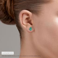 Smaragdové náušnice Alais, ružové zlato