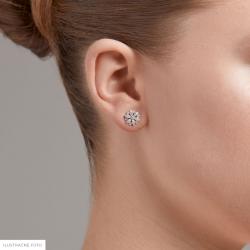 Diamantové náušnice Meaning, žlté zlato