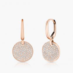Diamantové náušnice Rokis, ružové zlato