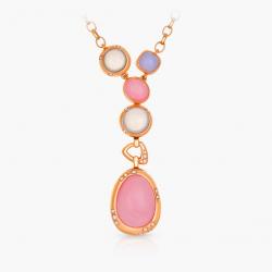 Drahokamový náhrdelník Gloaming, růžové zlato