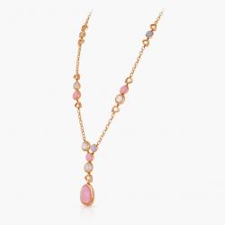 Drahokamový náhrdelník Gloaming, růžové zlato