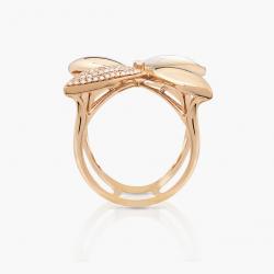 Perleťový prsten Soar, růžové zlato