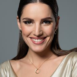 Diamantové náušnice Loving moment, žluté zlato