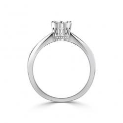 Diamantový zásnubní prsten Lyndsy, bílé zlato