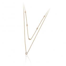 Diamantový náhrdelník Runes, žluté zlato