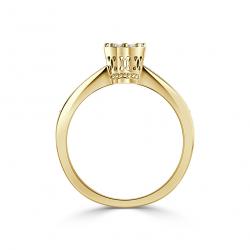 Diamantový zásnubní prsten Lyndsy, žluté zlato
