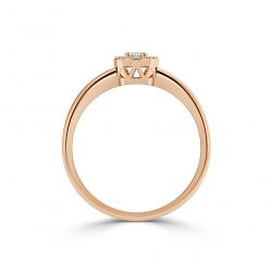 Diamantový zásnubní prsten Moon, růžové zlato