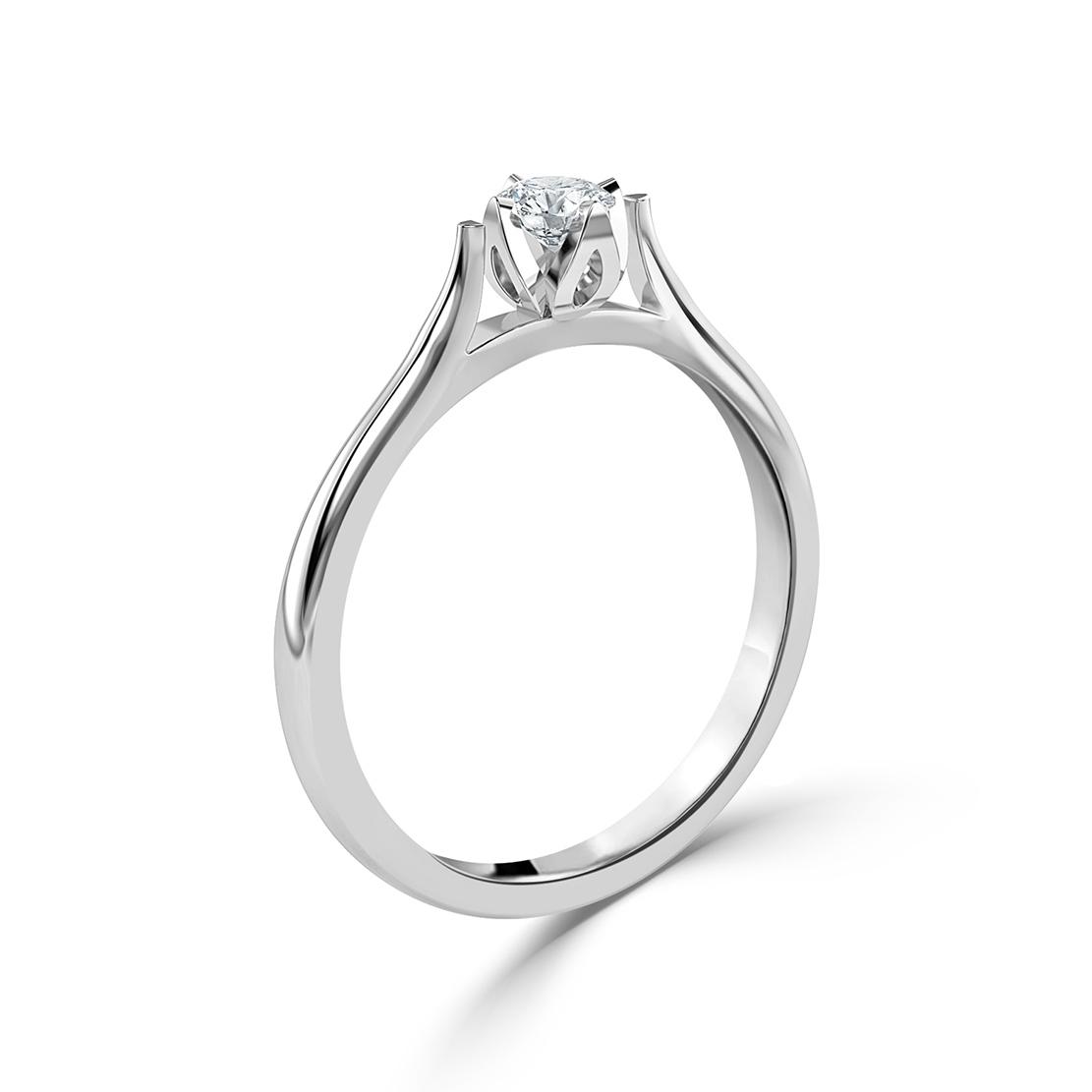 Diamantový zásnubní prsten Lurencia, bílé zlato