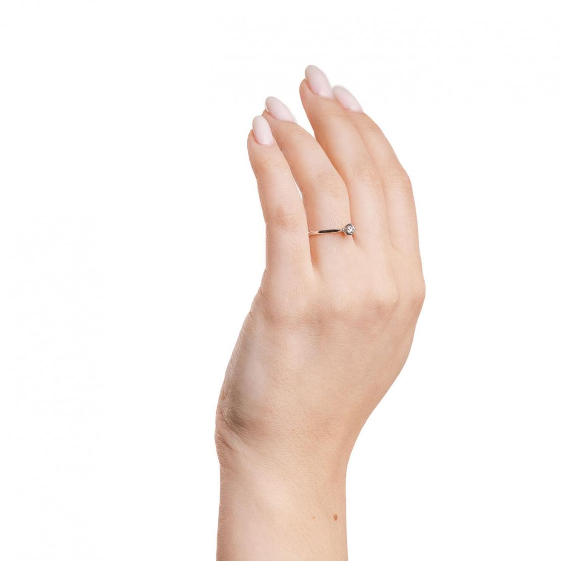 Diamantový zásnubní prsten Lurencia, bílé zlato