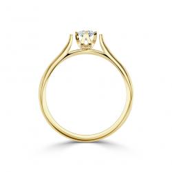 Diamantový zásnubní prsten Lurencia, žluté zlato