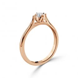 Diamantový zásnubní prsten Lurencia, růžové zlato
