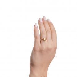 Berylový prsten Avril, žluté zlato