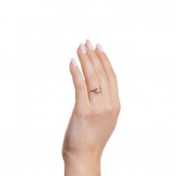 Morganitový prsten Avril, růžové zlato