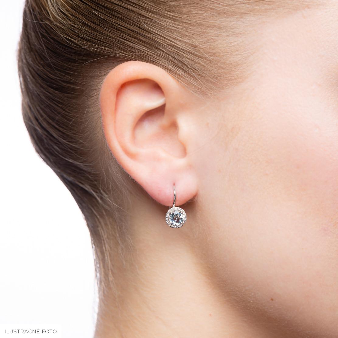 Morganitové náušnice Echo, růžové zlato