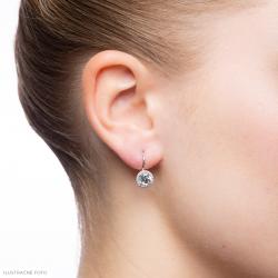 Morganitové náušnice Echo, růžové zlato