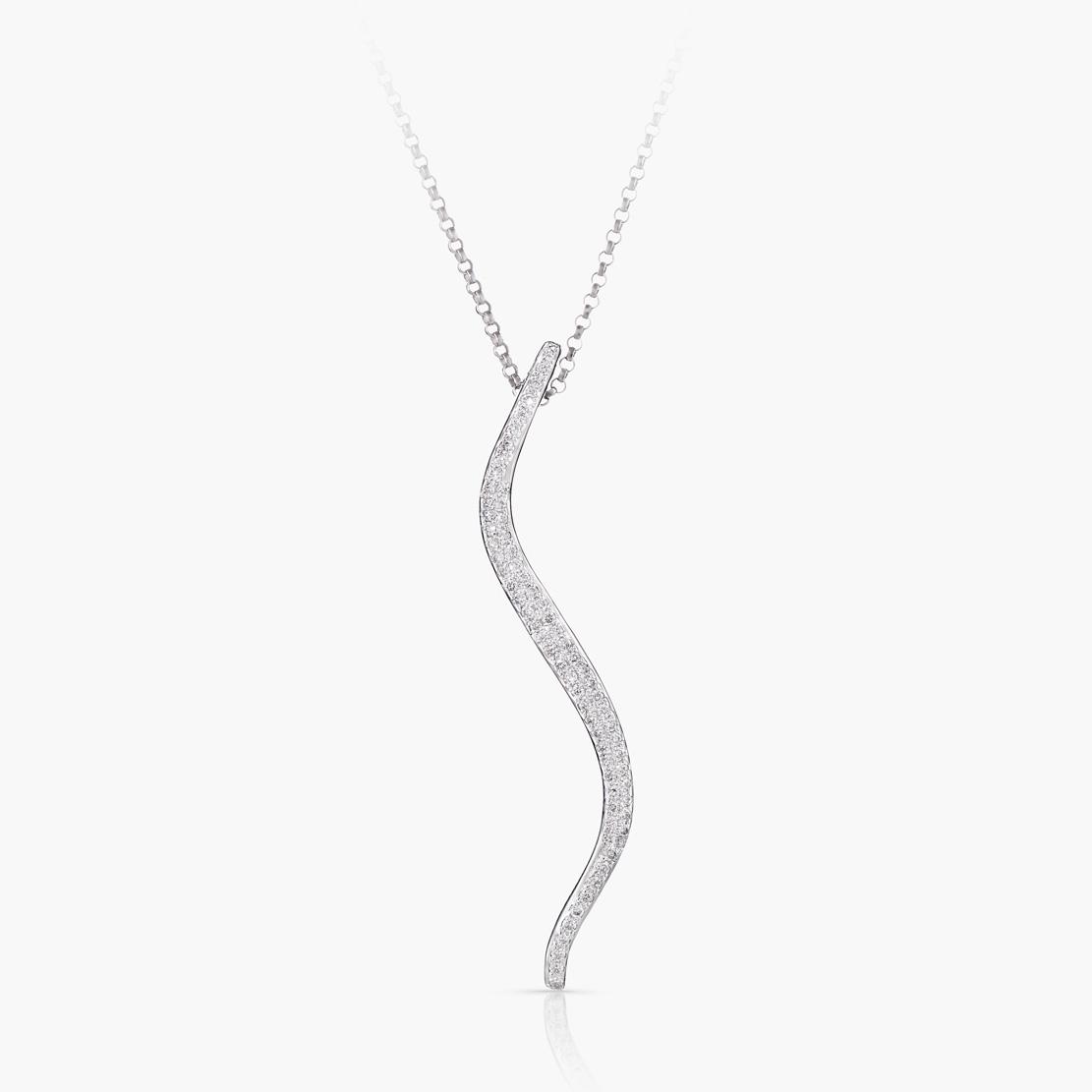 Diamantový přívěsek Entertainment, bílé zlato