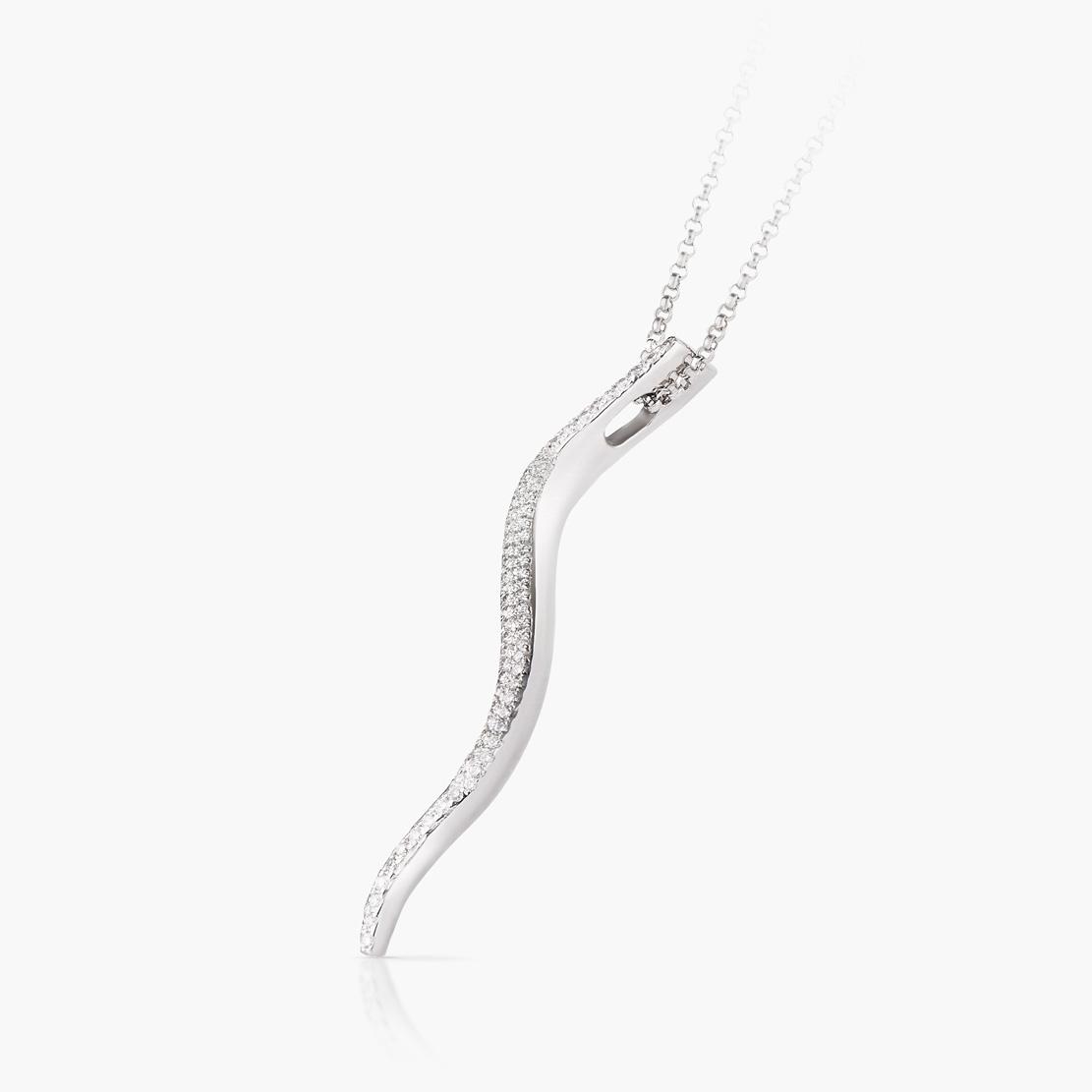 Diamantový přívěsek Entertainment, bílé zlato