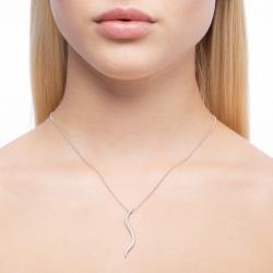 Diamantový přívěsek Entertainment, bílé zlato