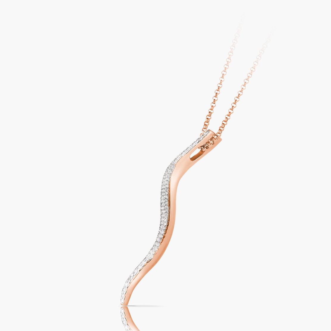 Diamantový přívěsek Entertainment, růžové zlato