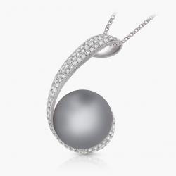 Perlový přívěsek South, bílé zlato