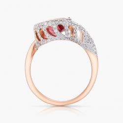 Turmalínový prsten Lirio, růžové zlato