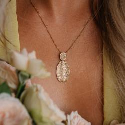 Diamantový přívěsek Chelsea, žluté zlato