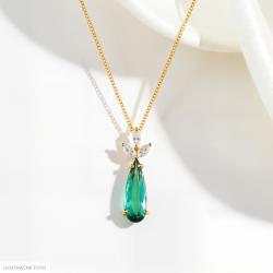 Turmalínový přívěsek Verdelle, žluté zlato