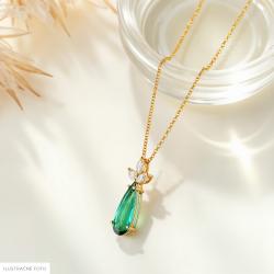 Turmalínový přívěsek Verdelle, žluté zlato