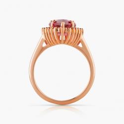 Turmalínový prsten Rosa Tourmalina, růžové zlato