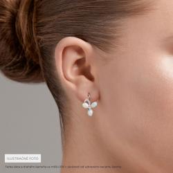 Opálové náušnice Lily, žluté zlato