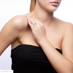 Smaragdový prsten Atlantis, žluté zlato